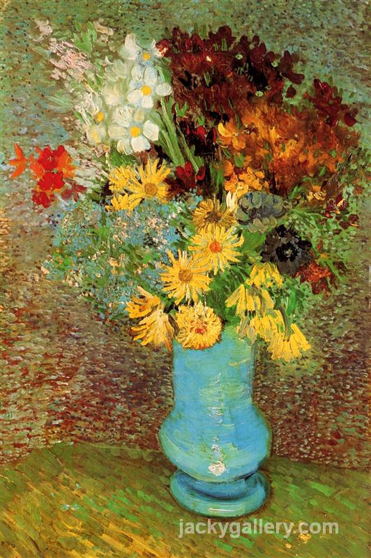 Vase with Daisies and Anemones, Van Gogh painting